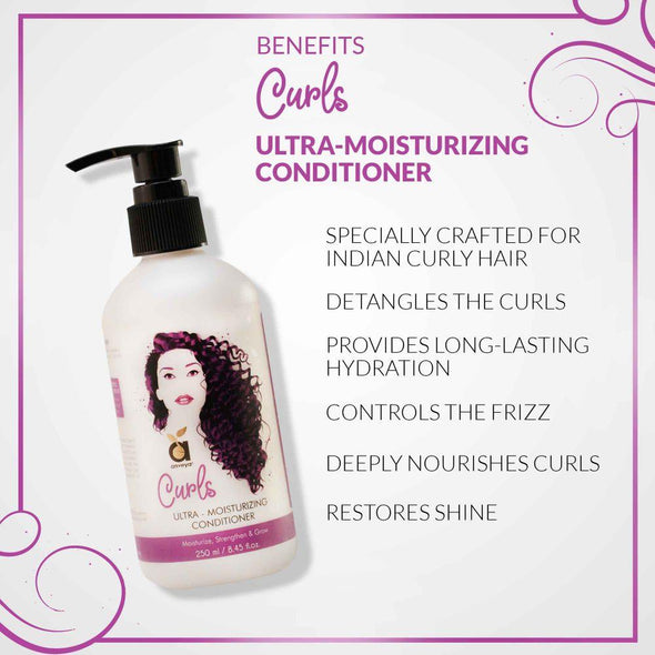 CURLS ULTRA-MOISTURIZING CONDITIONER FOR BOUNCY & TANGLE-FREE, CURLY HAIR