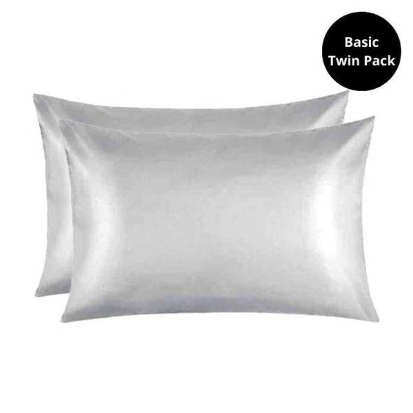 Hair Essentials - Basic 2 Pack Satin Pillowcase