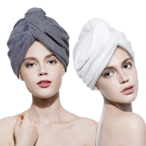 Hair Wrap Towel (Large) - Grey